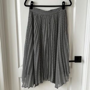 Philosophy Pleated Checkered Skirt